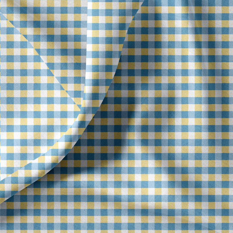 Printed Cotton KAVYO Blue / White